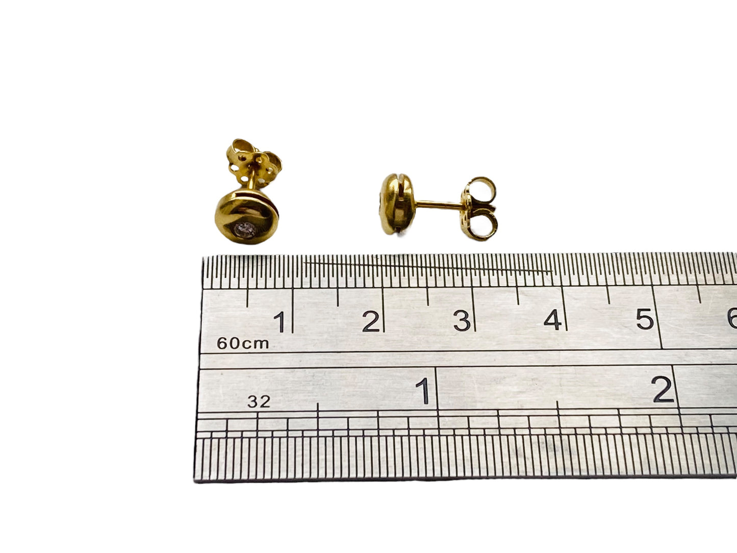 18ct Gold Diamond Earrings