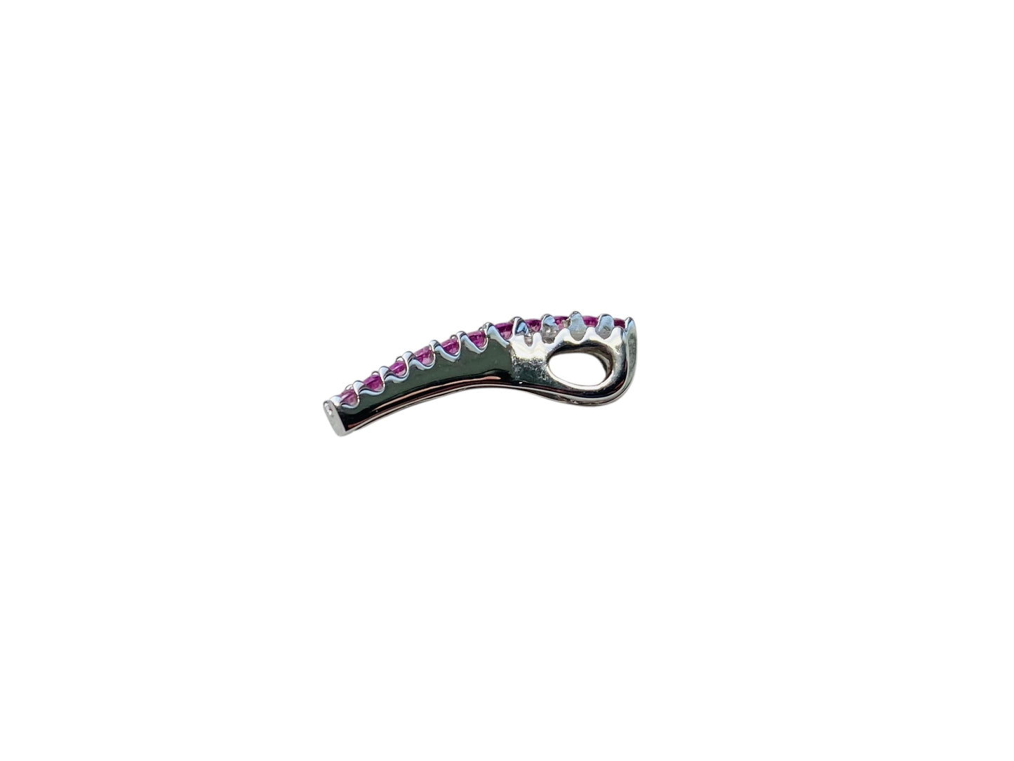 9ct Gold Pink Sapphire & Diamond Pendant