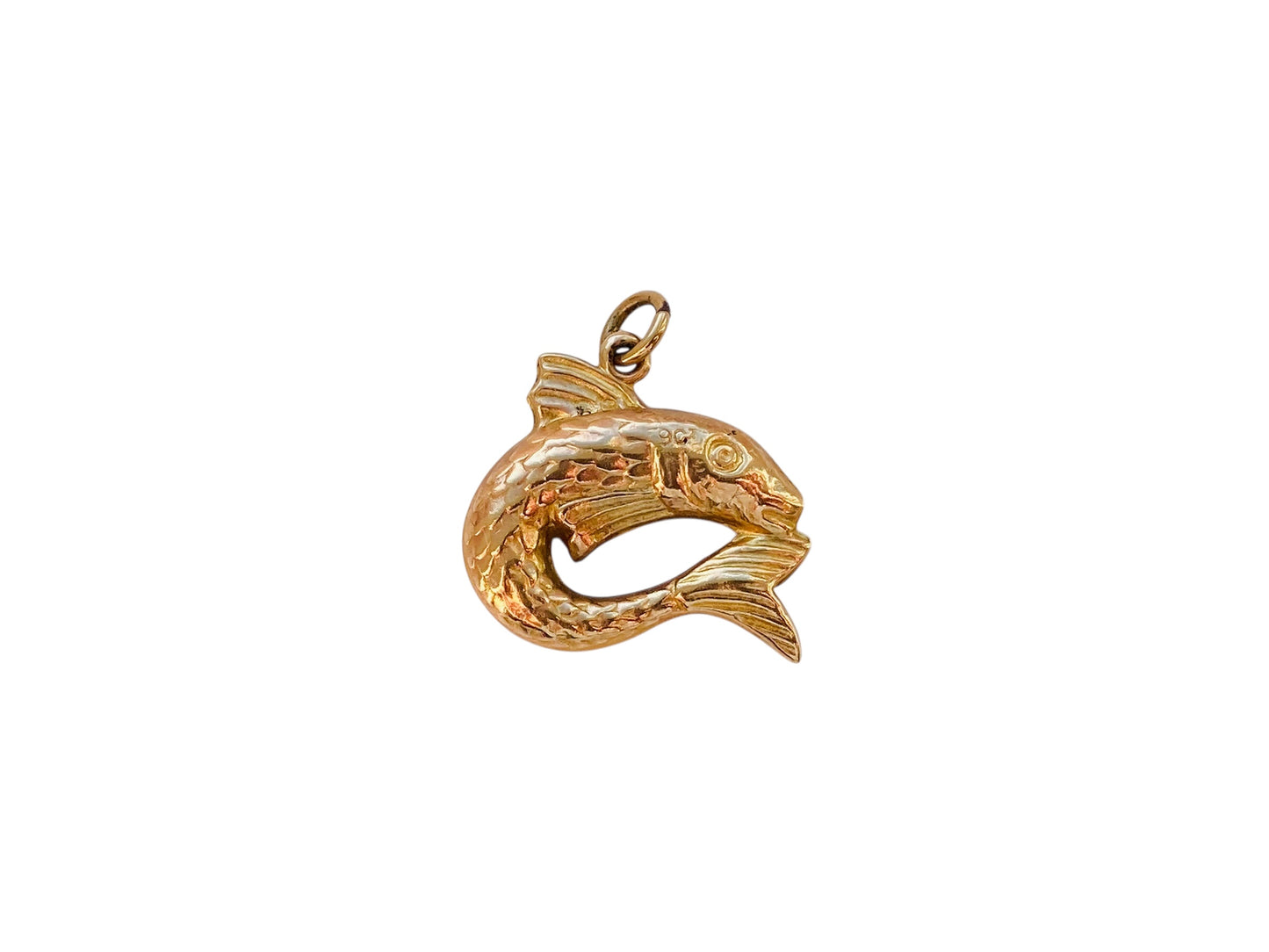 Vintage 9ct Gold Fish Pendant or Charm