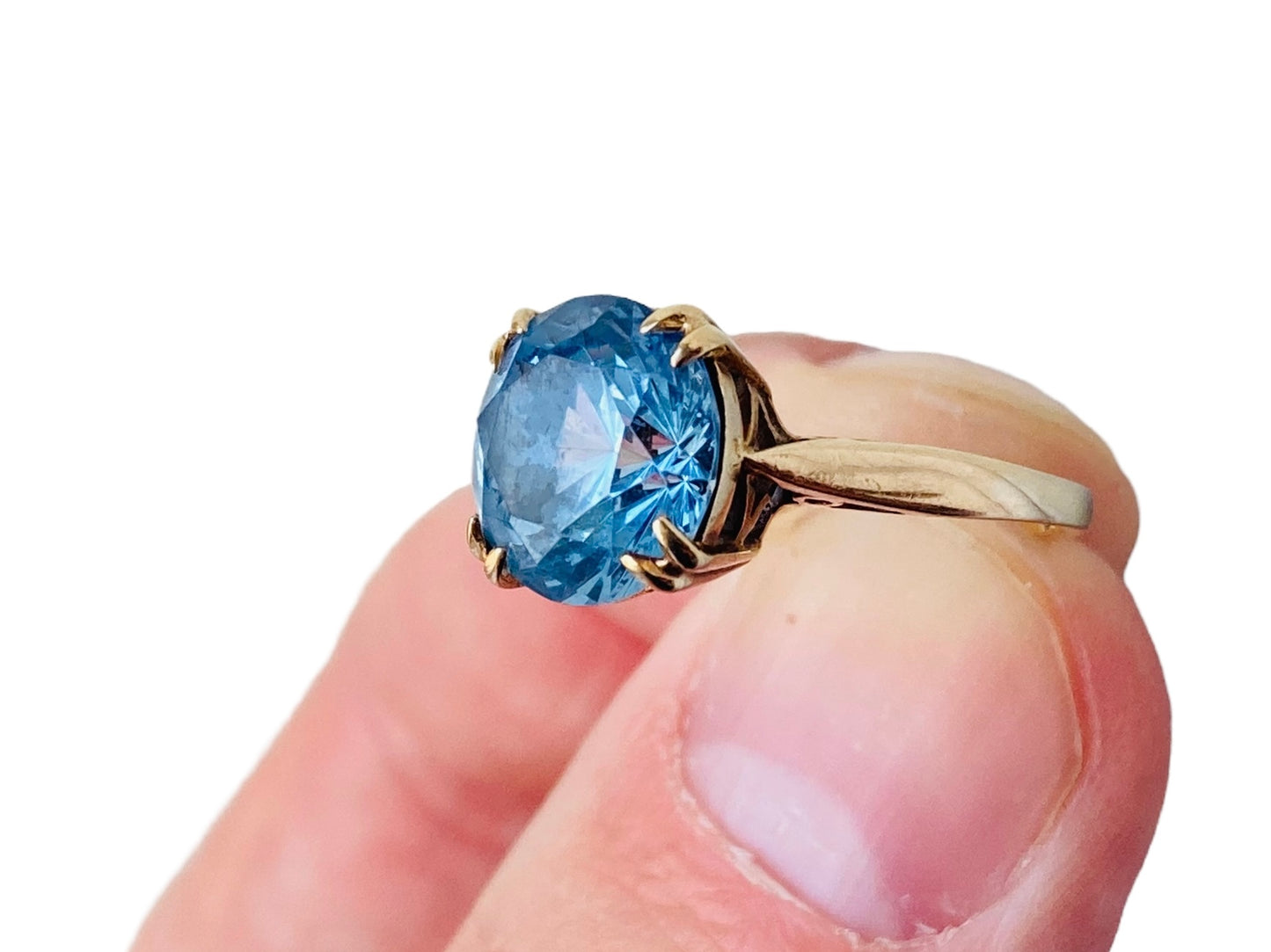 Vintage 9ct Gold Topaz Ring