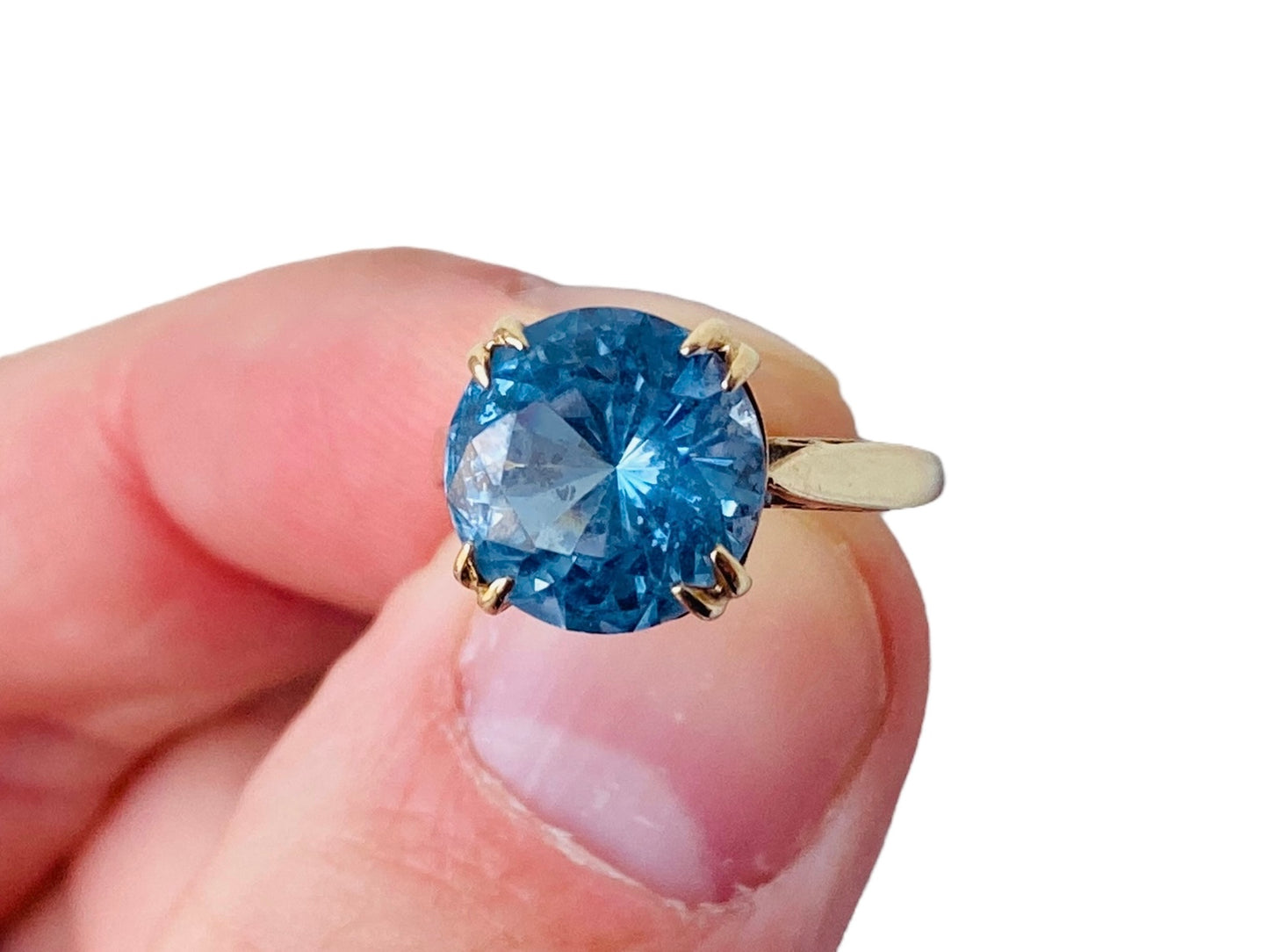 Vintage 9ct Gold Topaz Ring