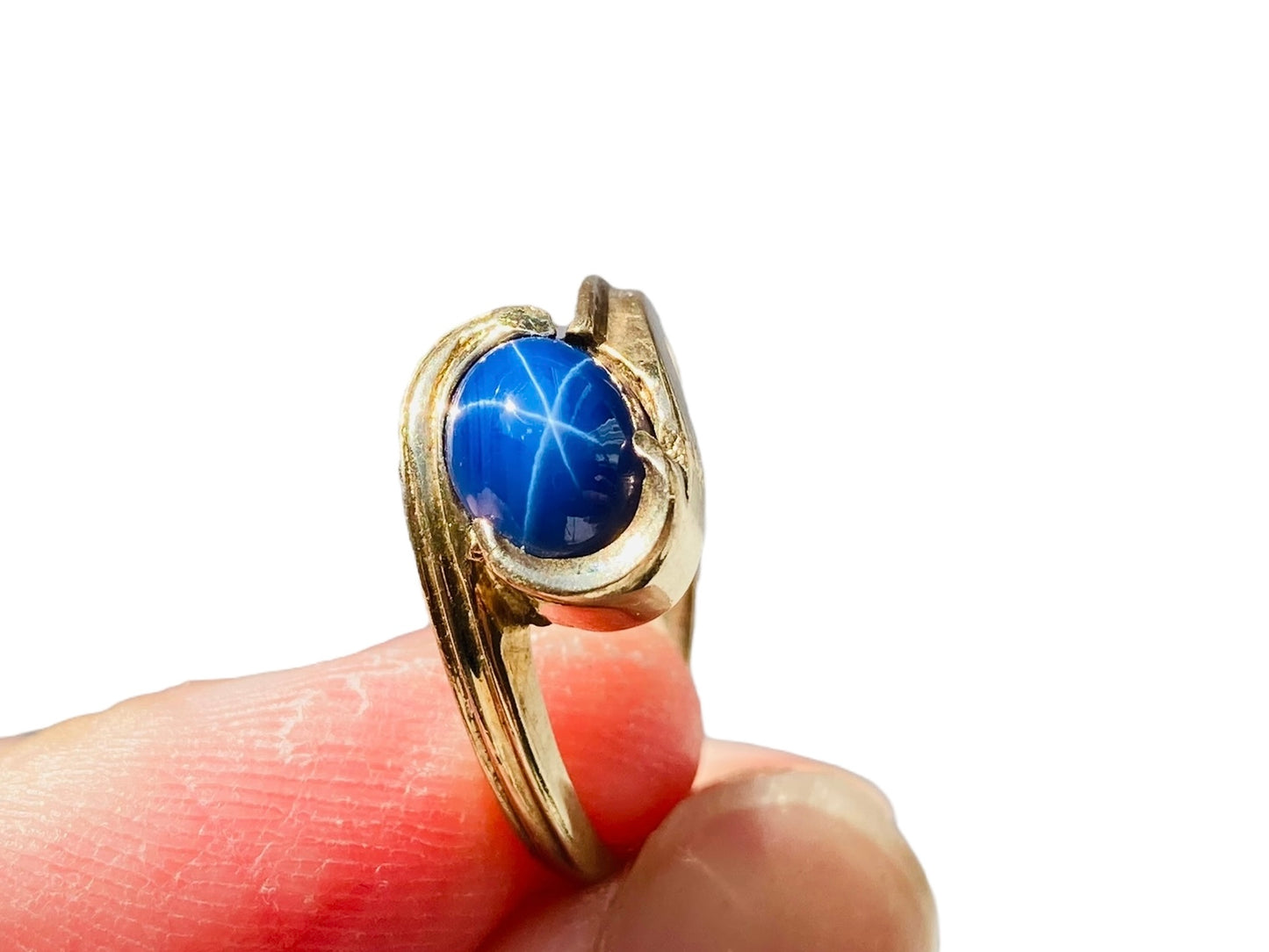 Vintage 9ct Gold Star Sapphire Ring