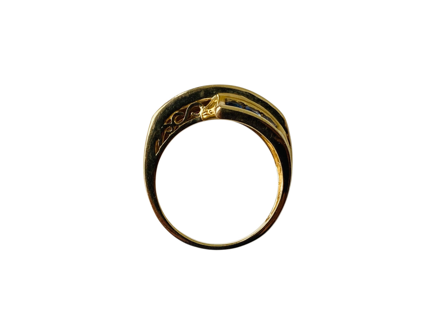 9ct Gold Multi-Coloured Sapphire Ring