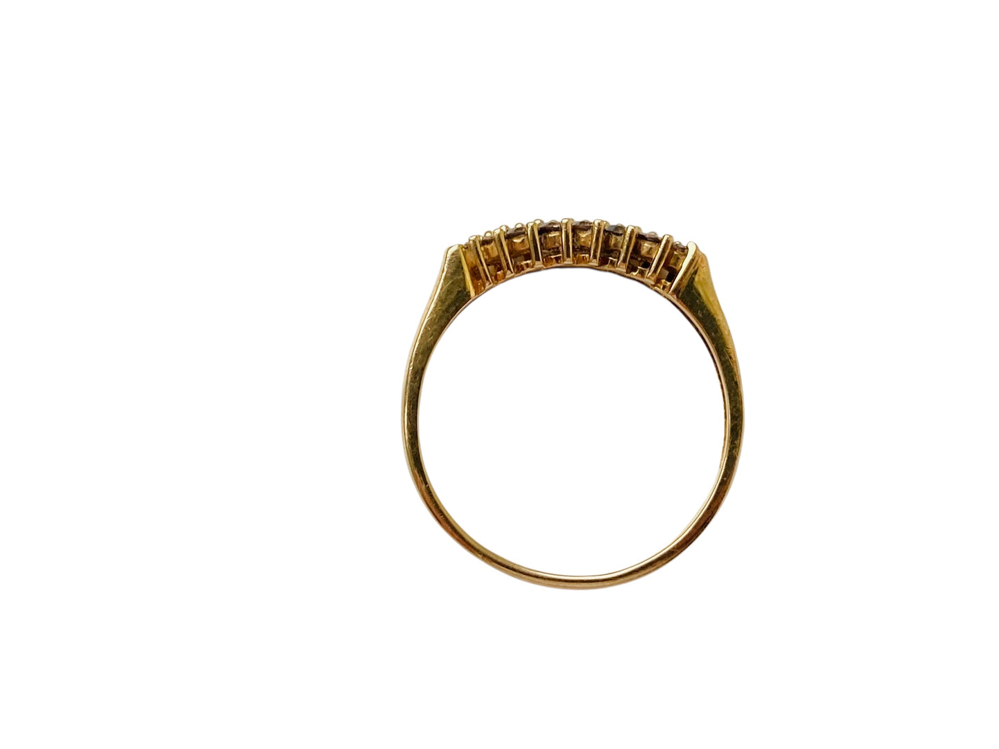 9ct Gold Champagne Diamond Ring