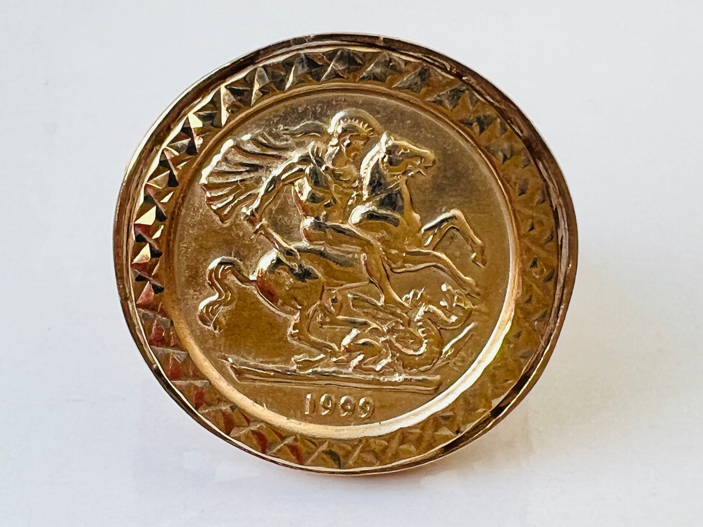 9ct Gold Coin Ring