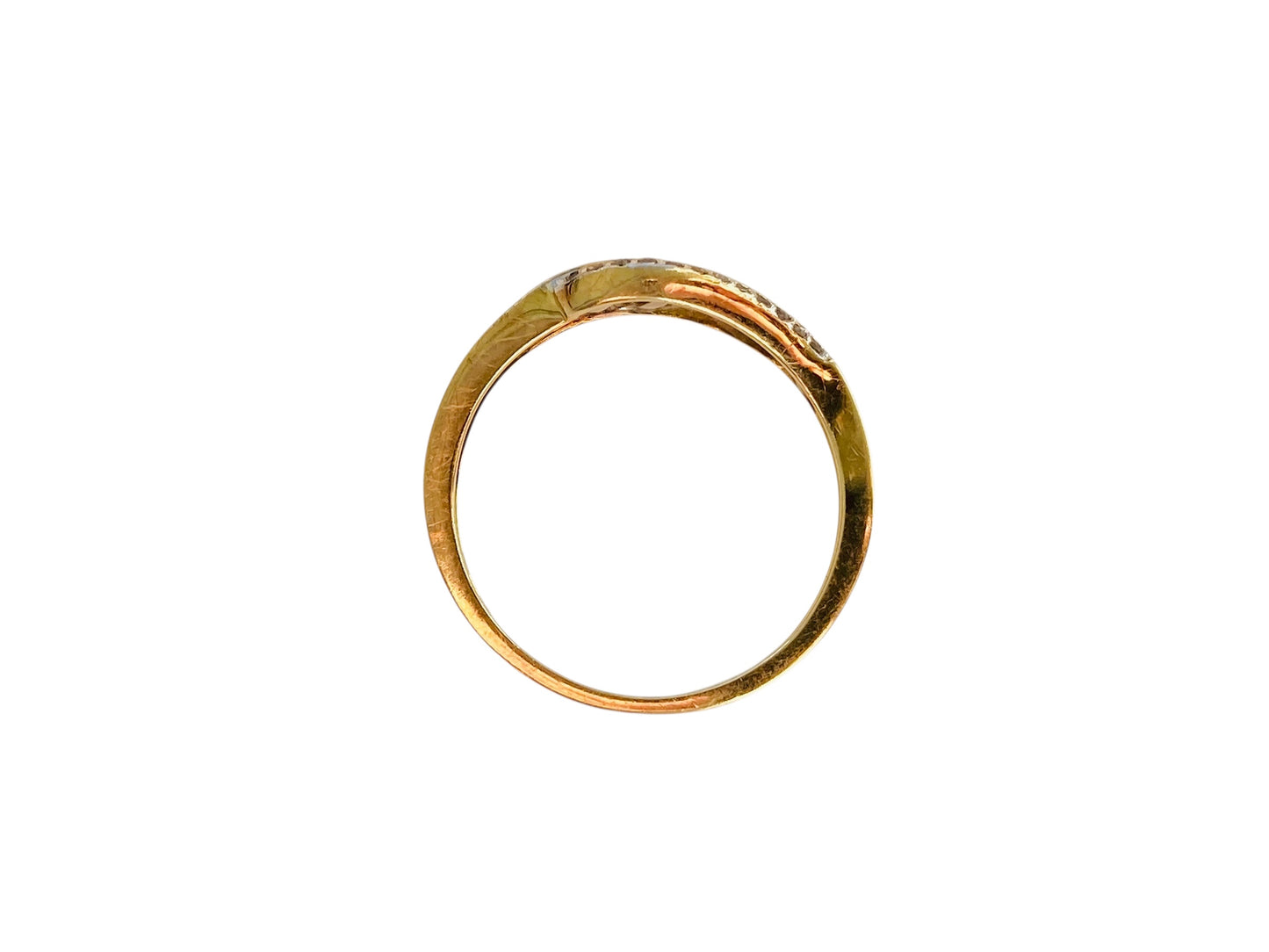 9ct Gold Blue, Red & White Diamond Ring