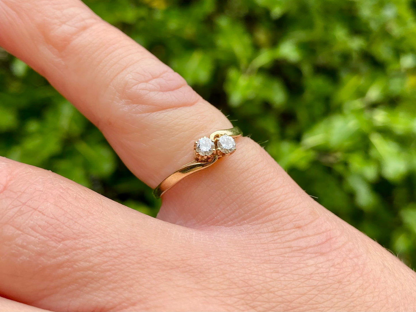 9ct Gold Toi Et Moi Diamond Ring