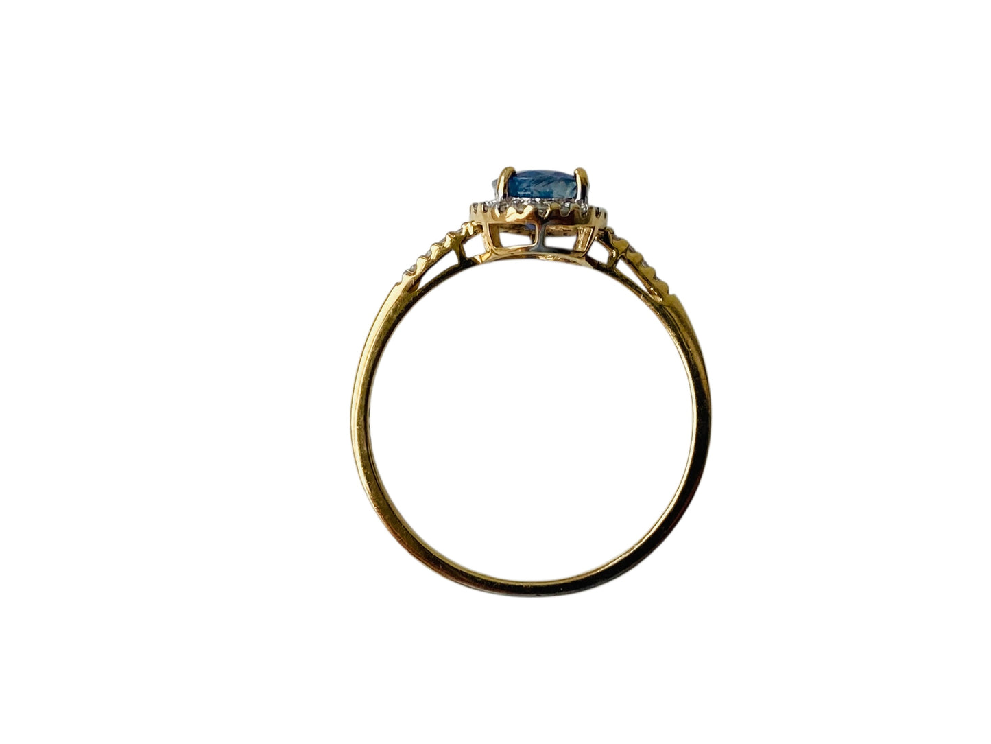 9ct Gold Sapphire & Diamond Ring