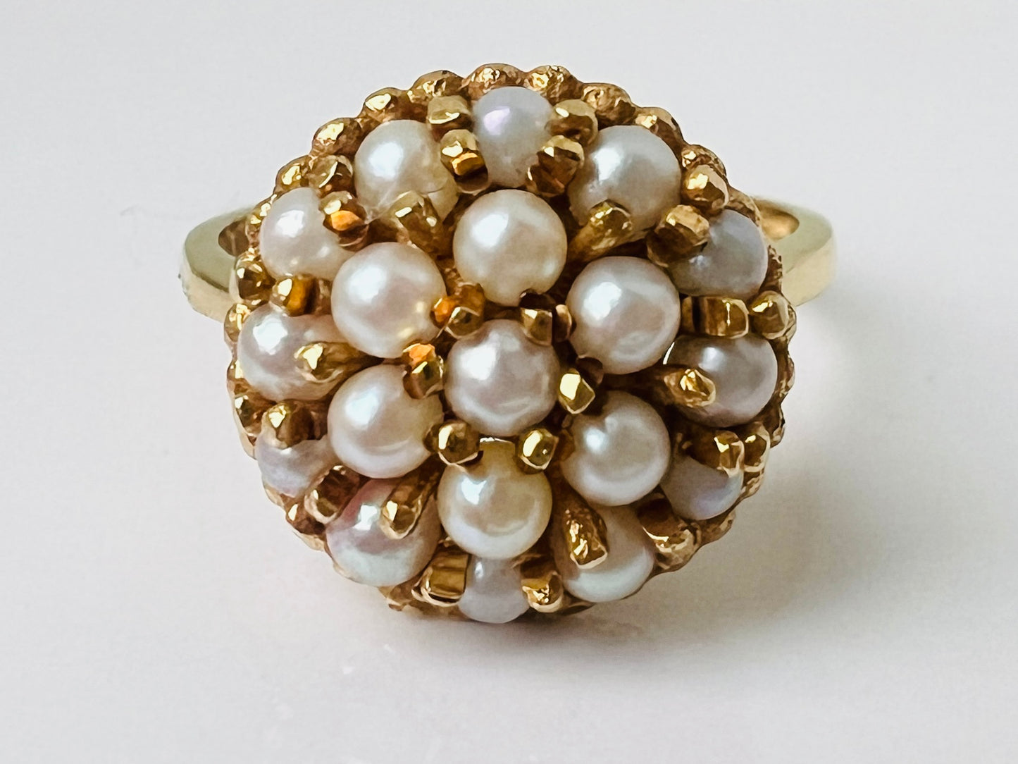 Vintage 9ct Gold Pearl Ring