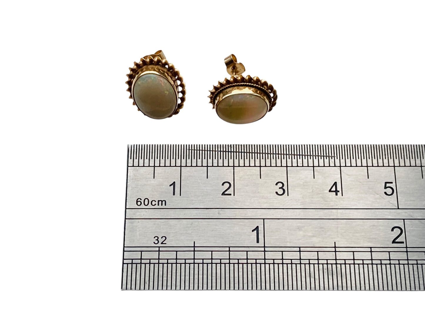 9ct Gold Opal Earrings