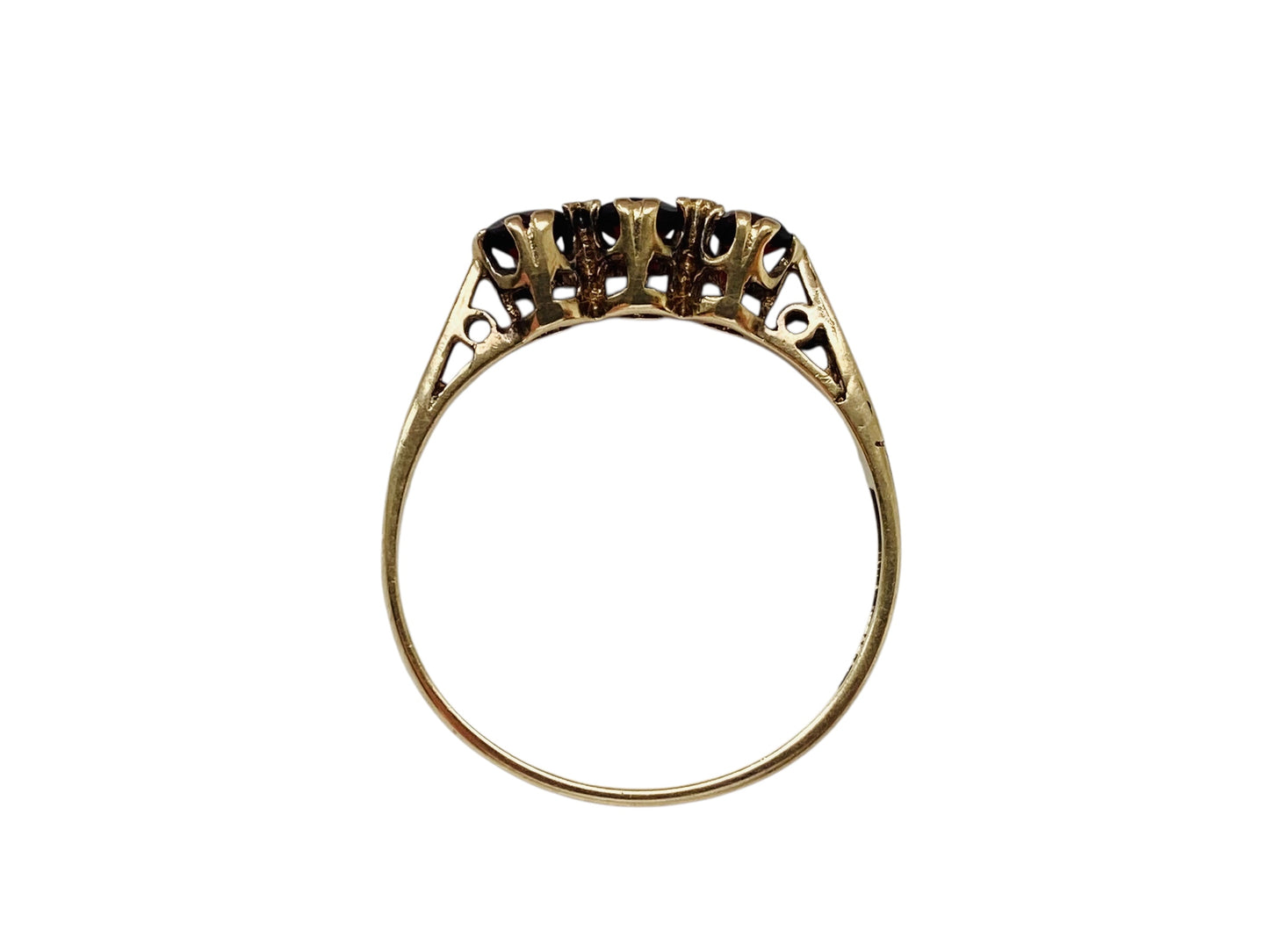 Vintage 9ct Gold Garnet Ring
