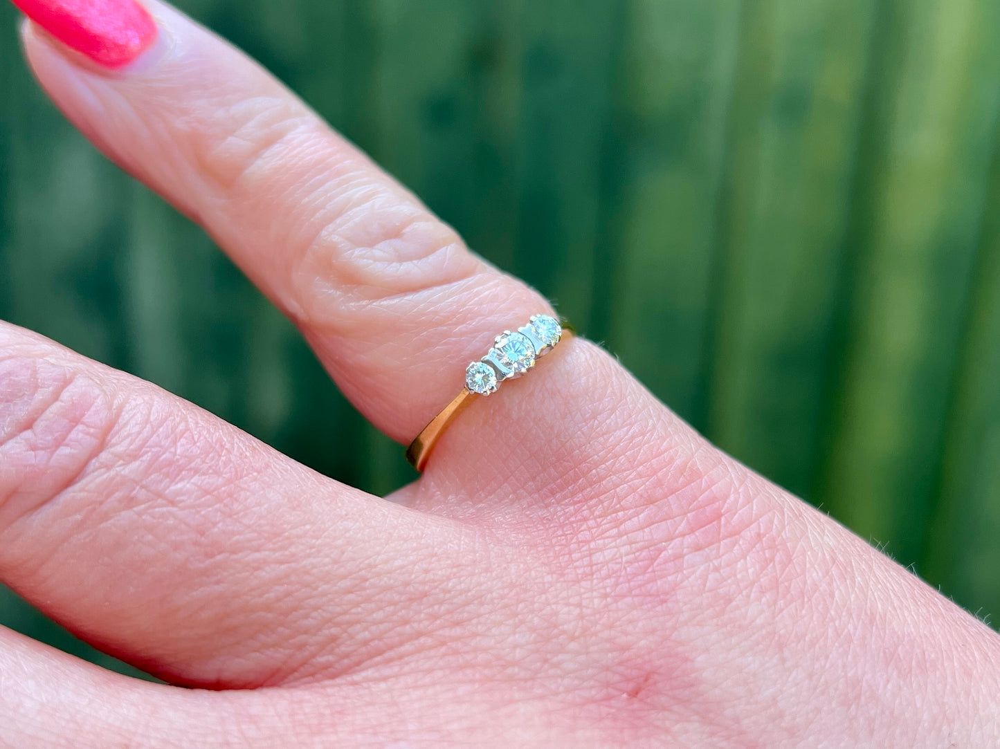 18ct Gold Three-Stone Diamond Ring