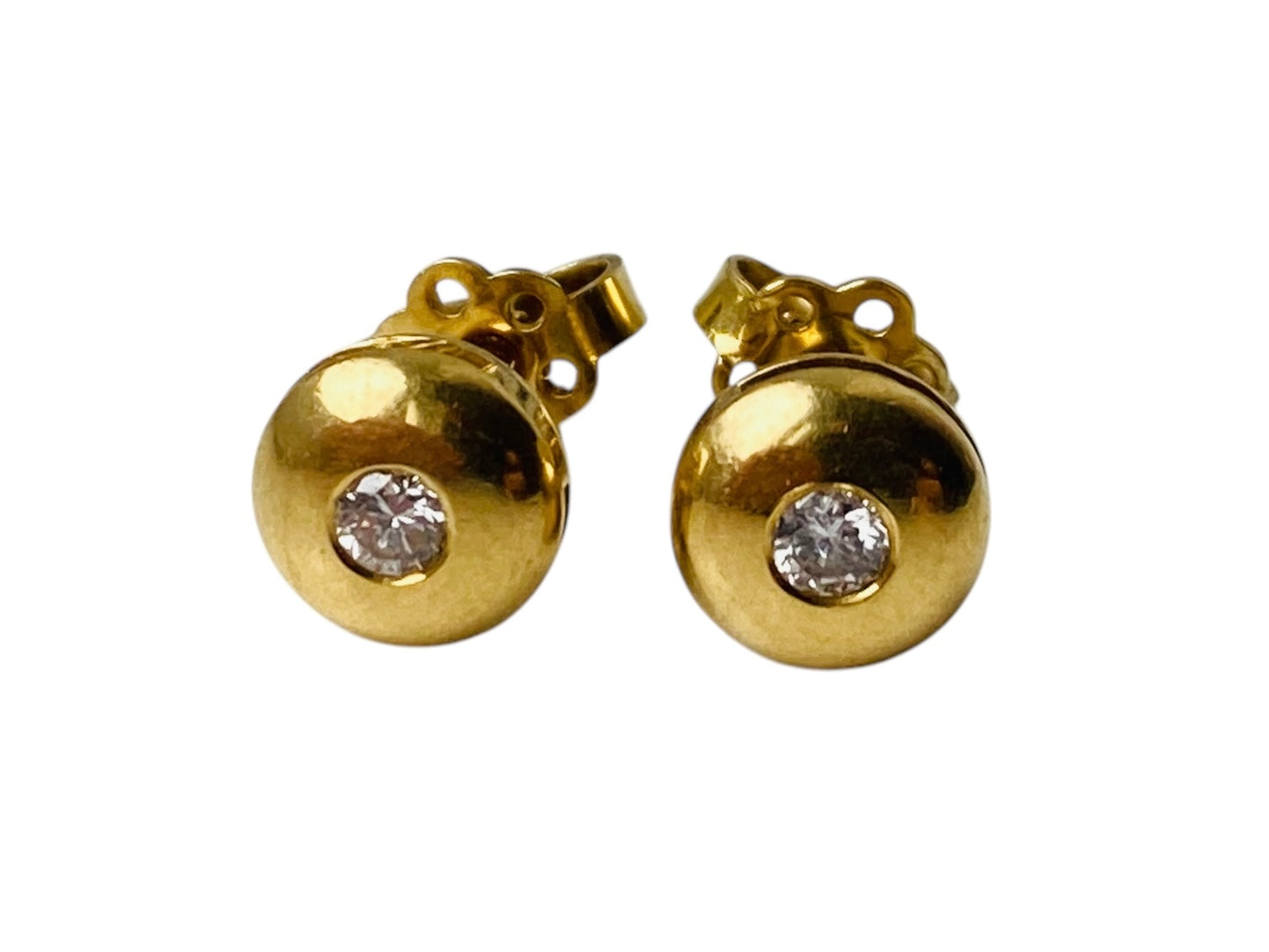 18ct Gold Diamond Earrings