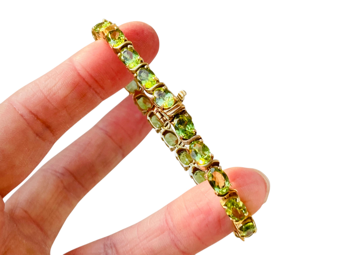 9ct Gold Peridot Bracelet