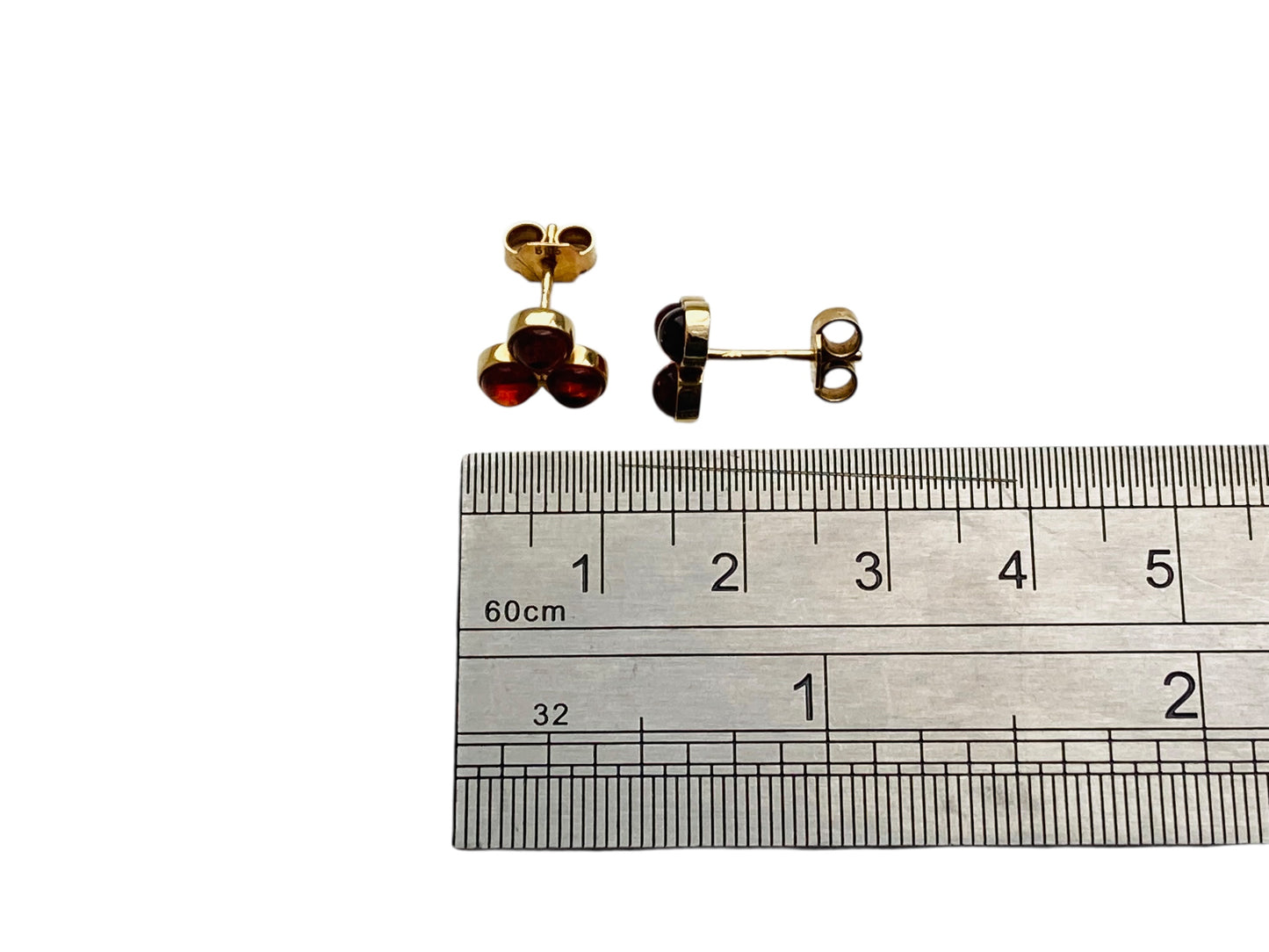 14ct Gold Amber earrings