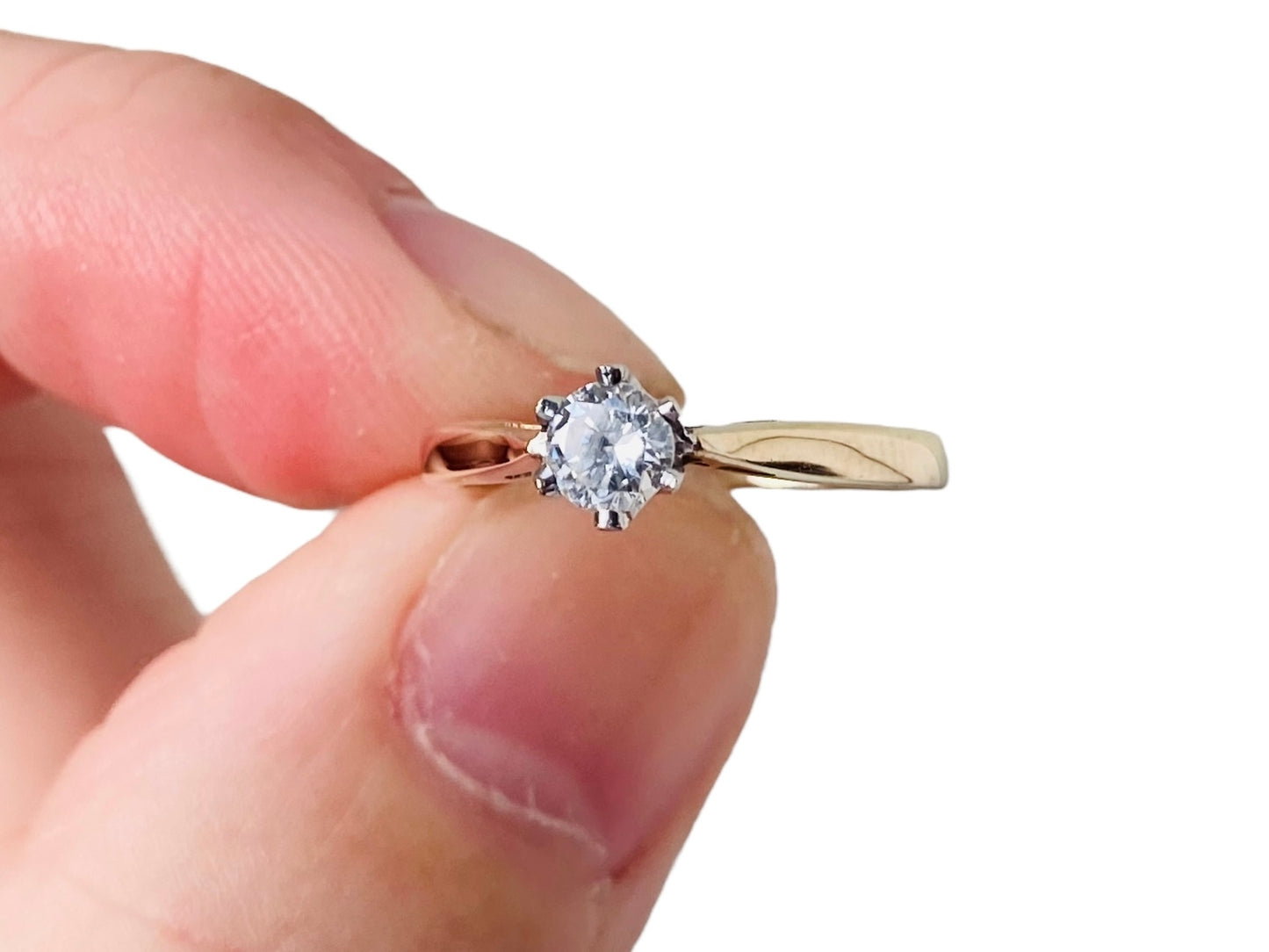Vintage 9ct Gold Diamond Ring
