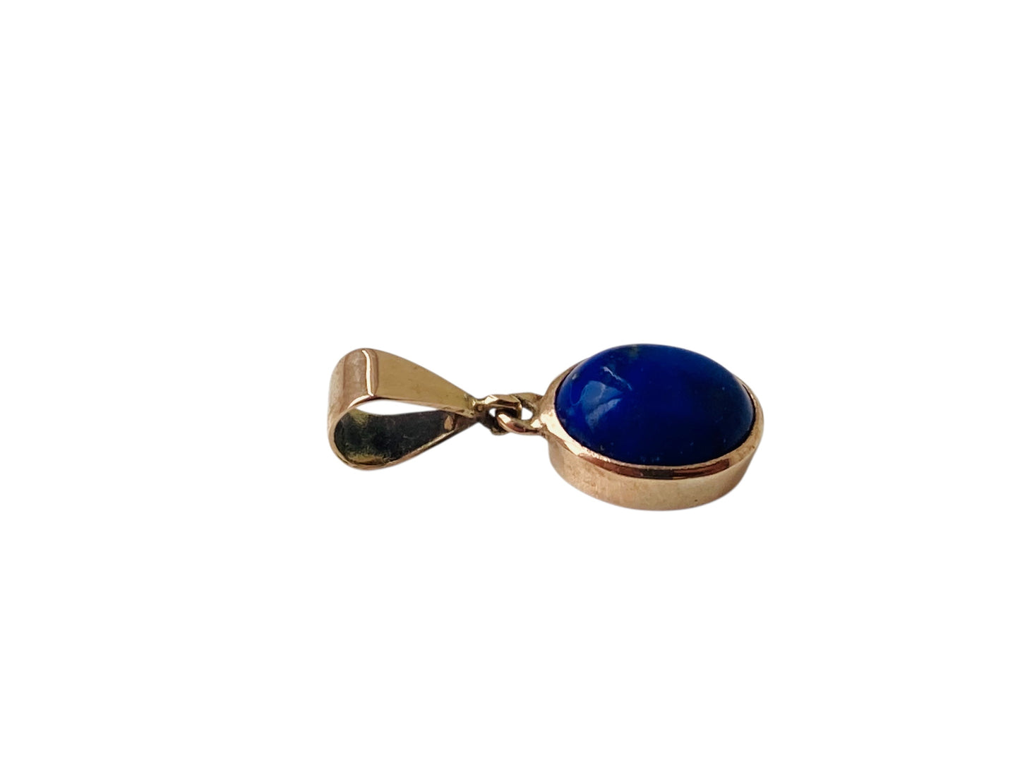 Vintage 9ct Gold Lapis Lazuli Pendant
