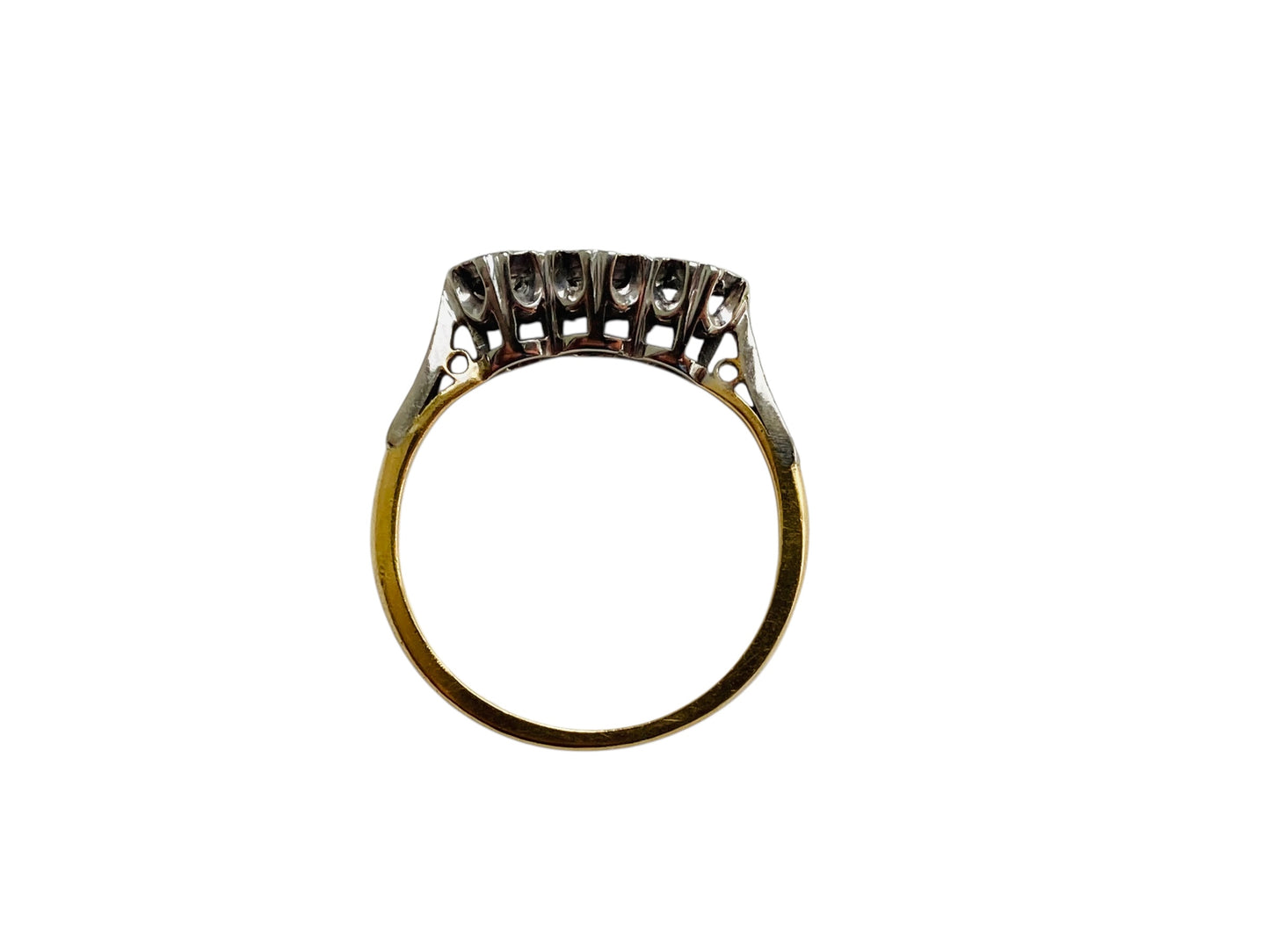 Antique 18ct Gold Three-Stone Diamond Ring