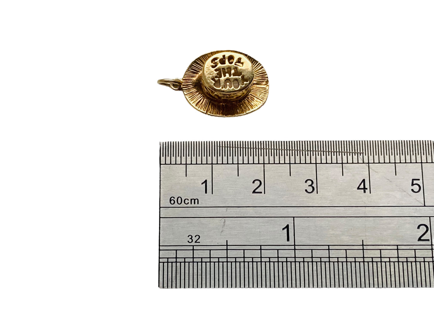 Vintage 9ct Gold Top Hat Pendant or Charm