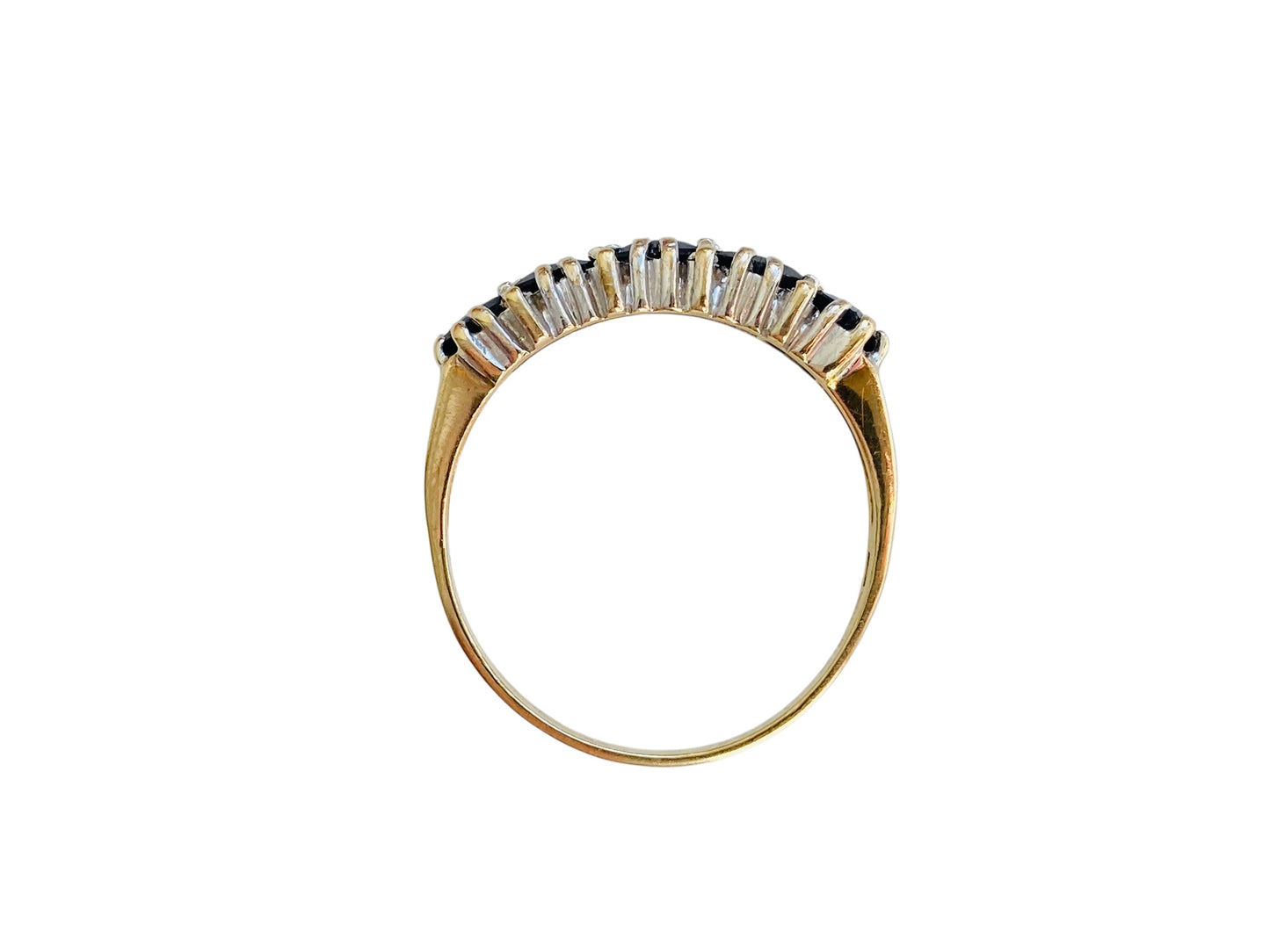 9ct Gold Sapphire & Diamond Ring