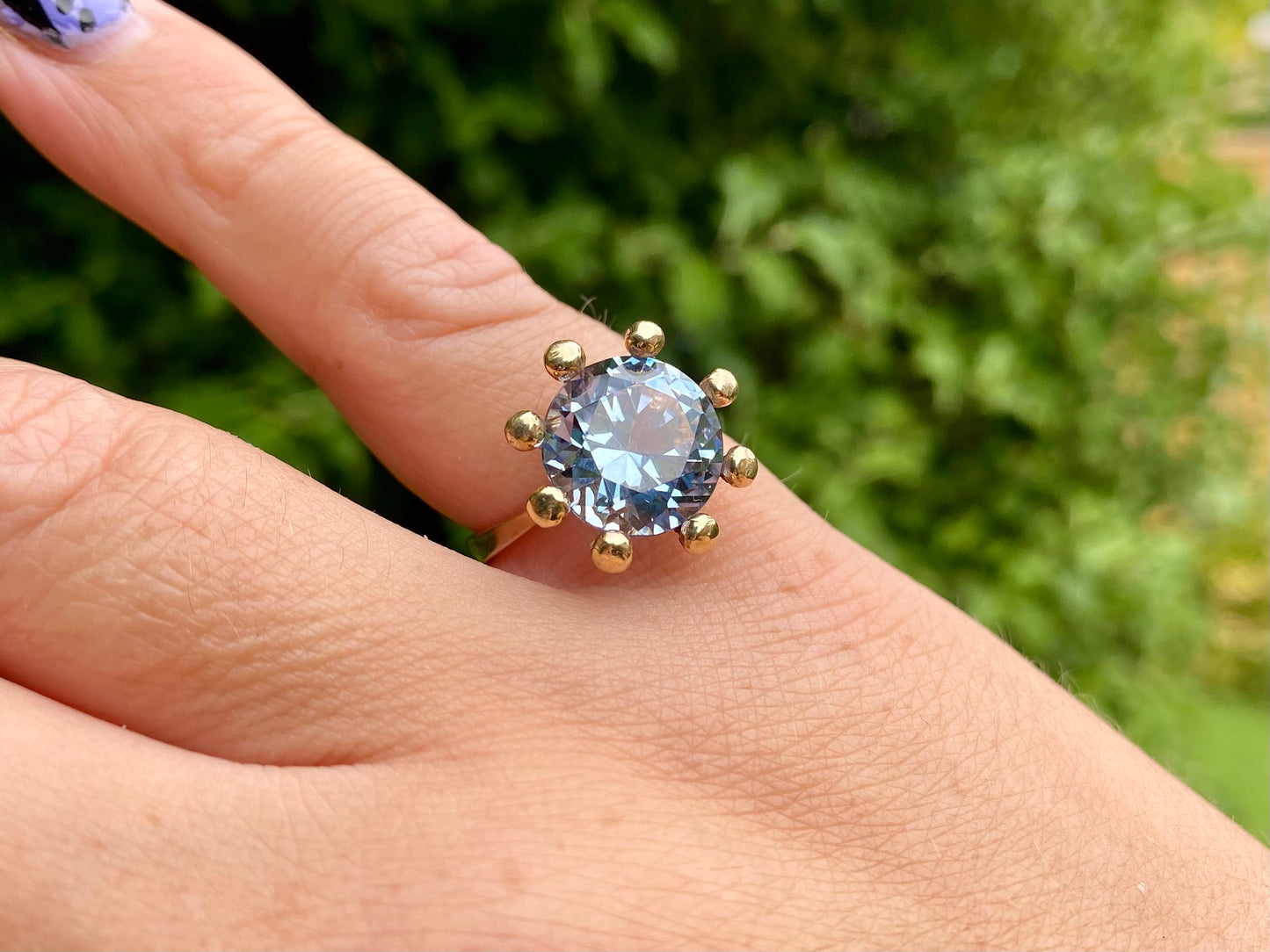 Vintage 9ct Gold Topaz Ring