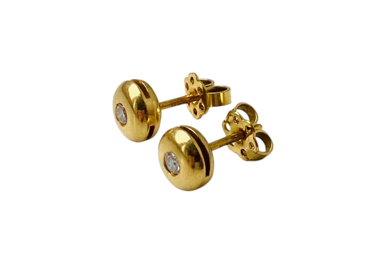 18ct Gold Diamond Earrings