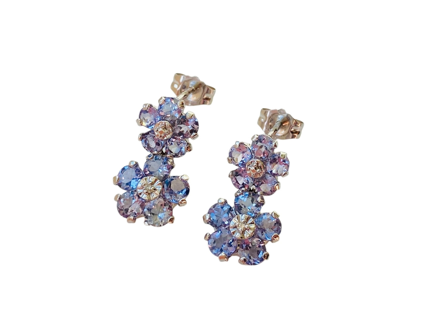 10ct Gold Tanzanite Stud Earrings