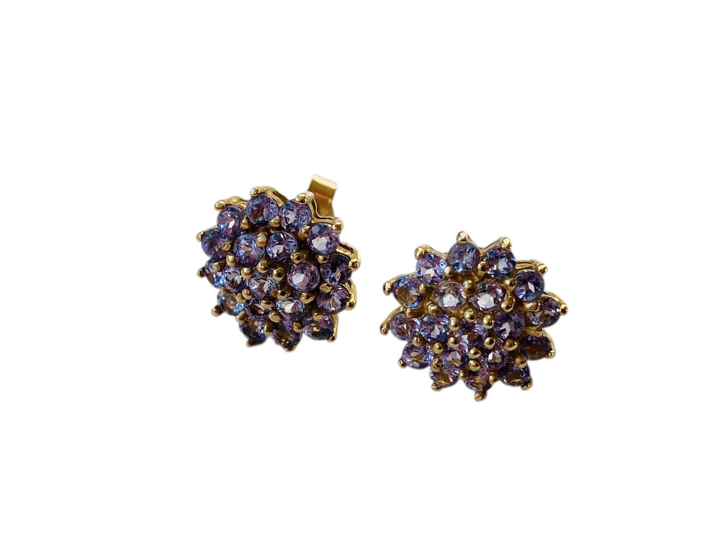 9ct Gold Tanzanite Stud Earrings