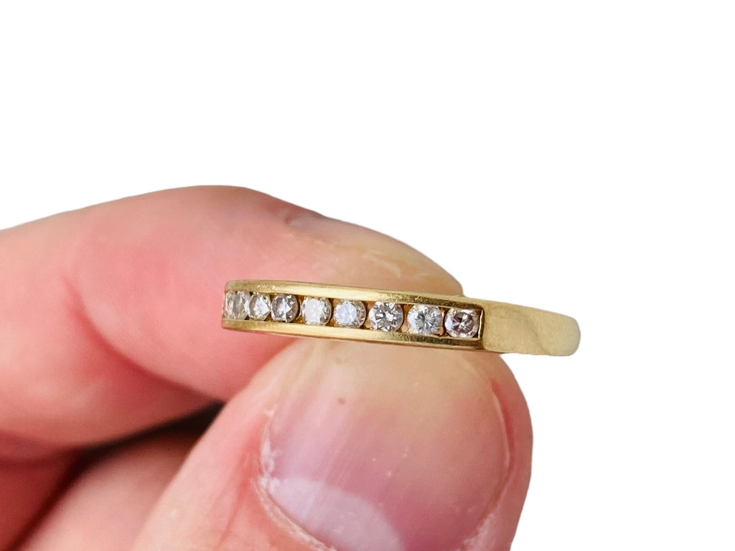 18ct Gold Nine-Stone Diamond Ring