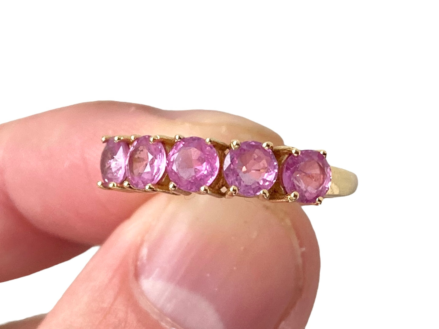 18ct Gold Pink Sapphire Ring