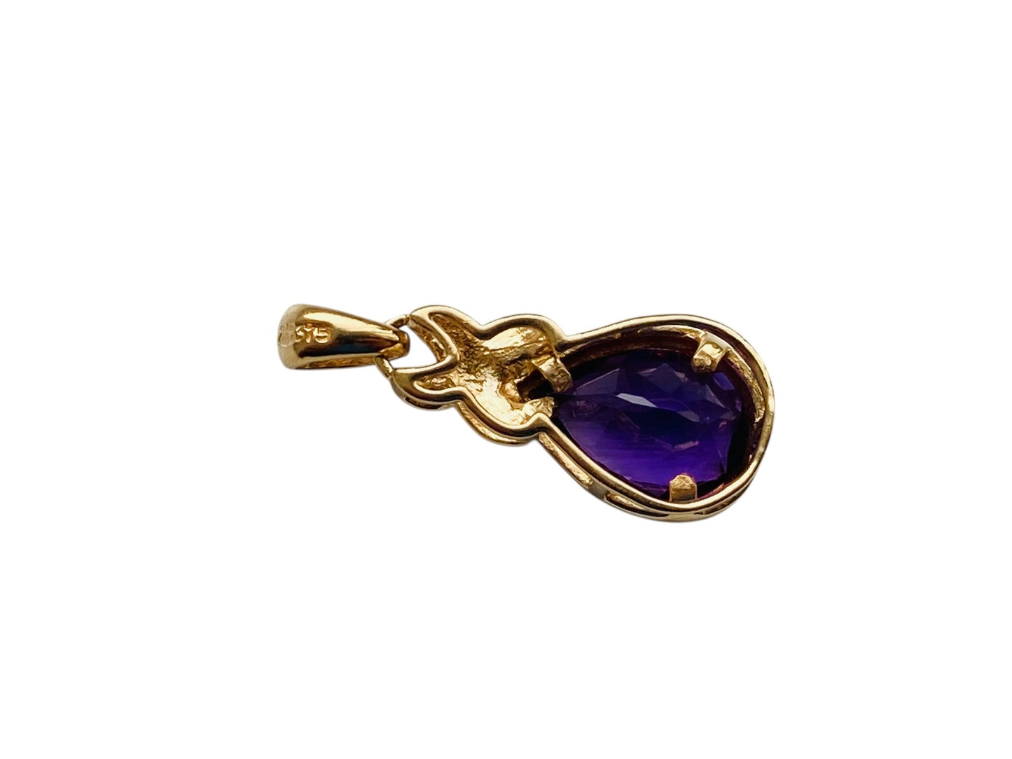9ct Gold Amethyst Pendant