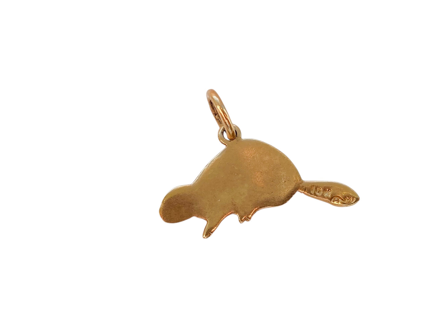 Vintage 10ct Gold Beaver Pendant or Charm