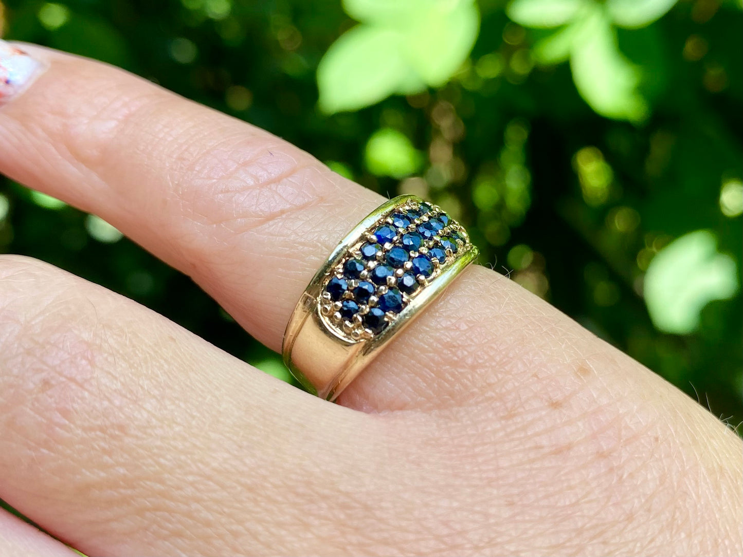 9ct Gold Sapphire Ring