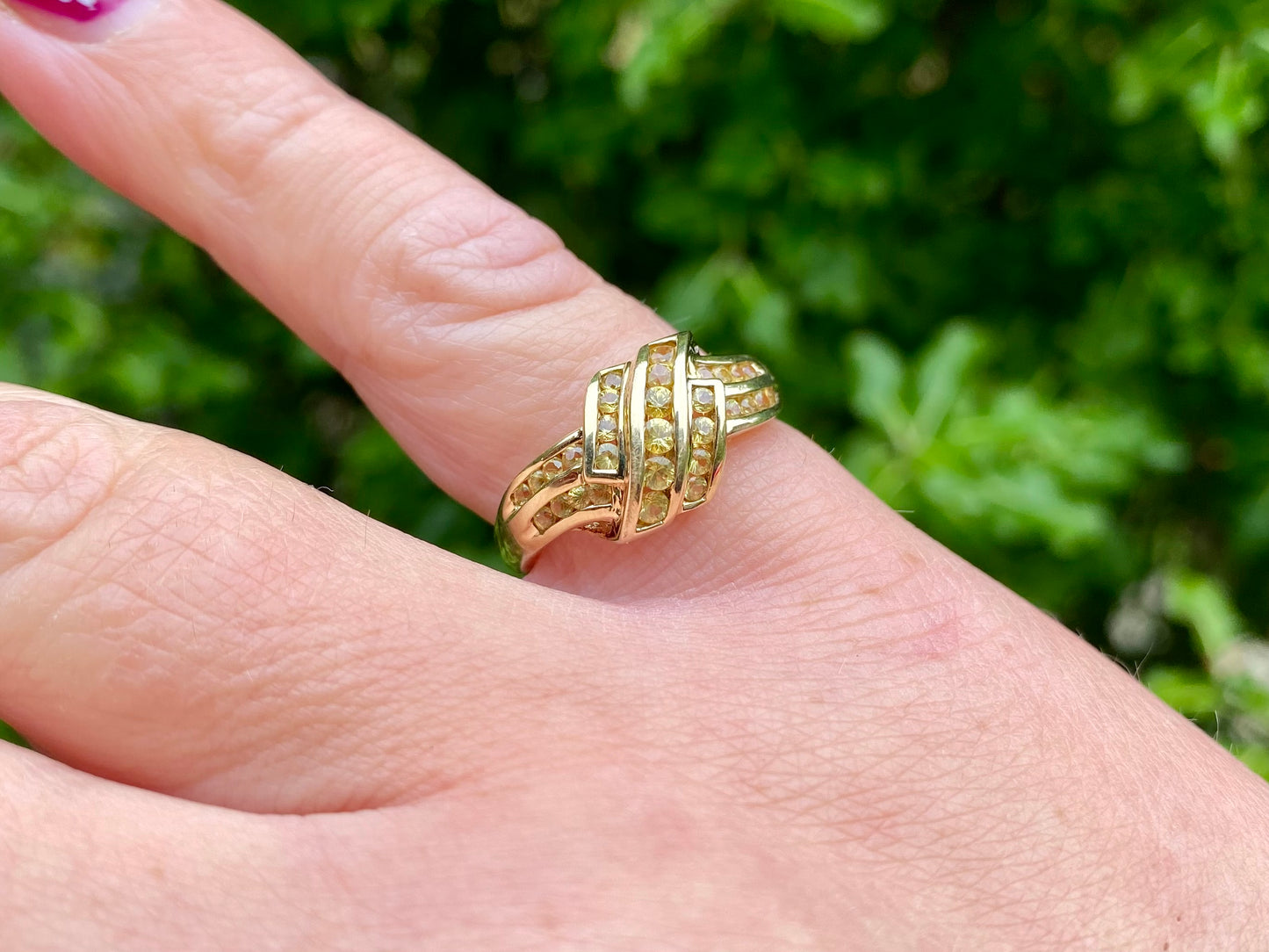 9ct Gold Yellow Sapphire Ring