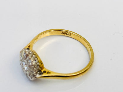 Antique 18ct Gold Diamond Ring