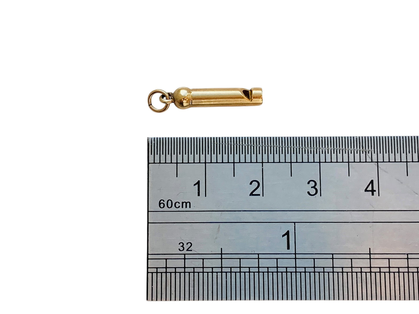 Vintage 9ct Gold Whistle Pendant or Charm