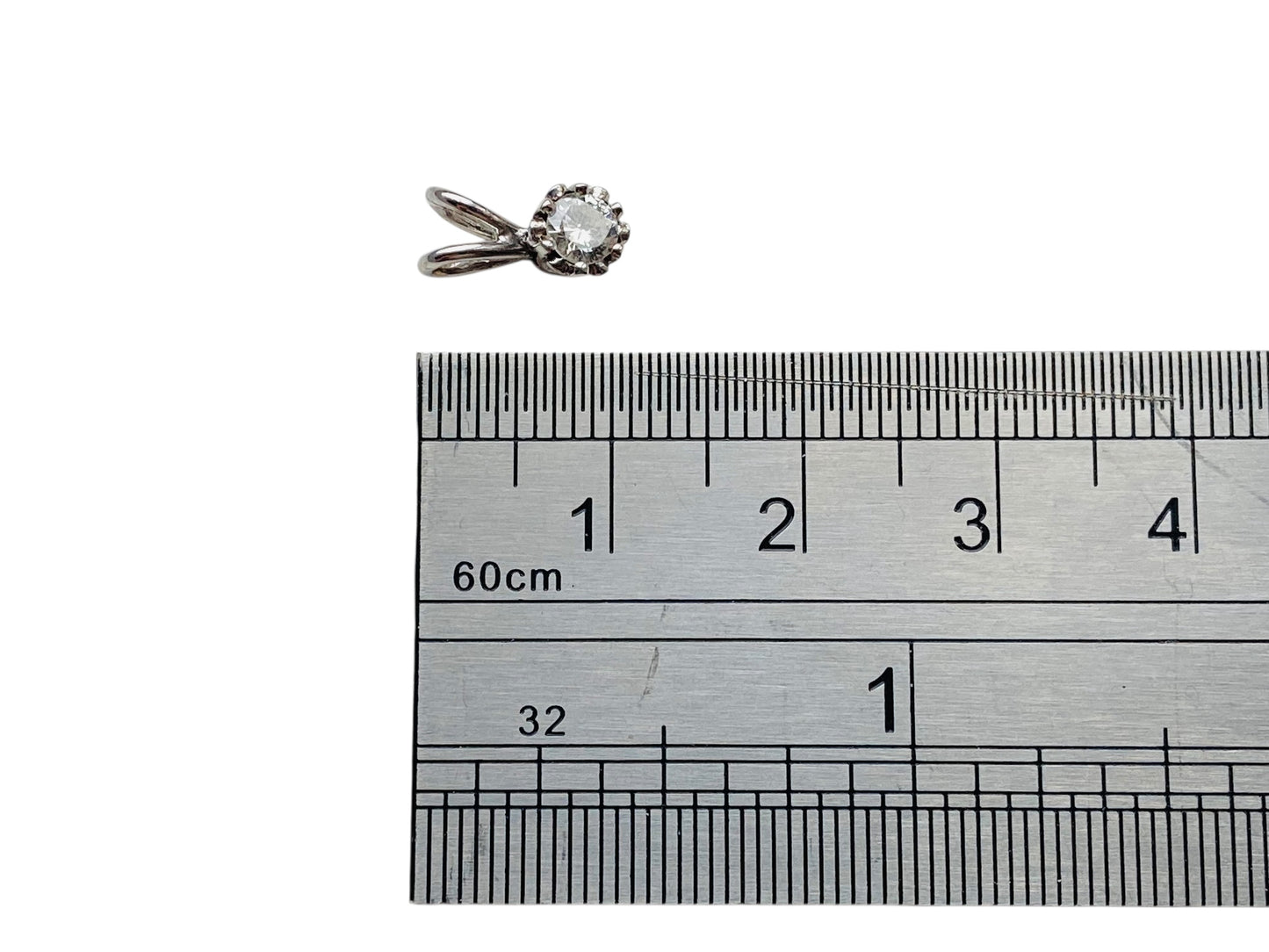 9ct Gold Diamond Solitaire Pendant