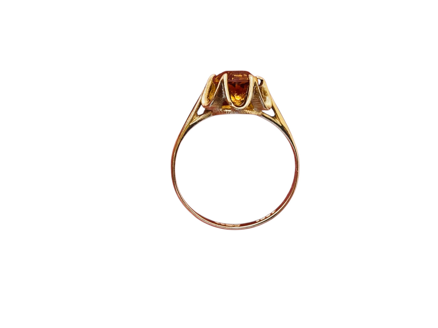 Vintage 9ct Gold Citrine Ring