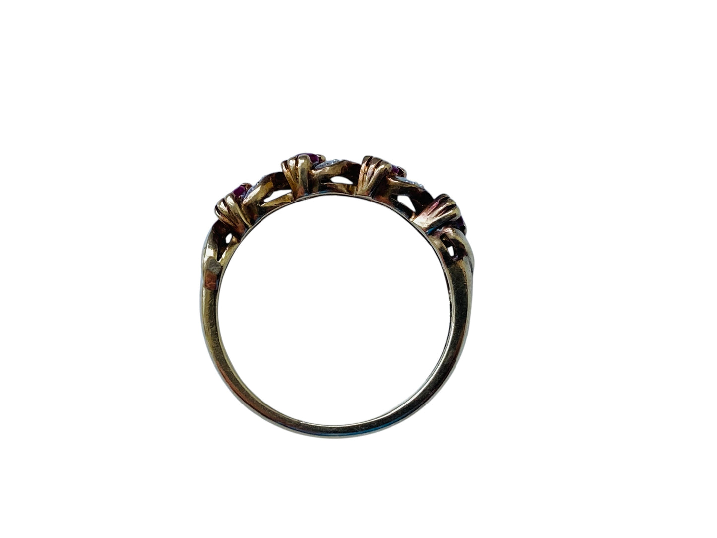 9ct Gold Ruby & Diamond Ring