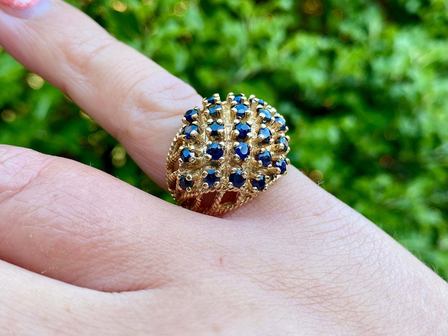 Vintage 9ct Gold Sapphire Ring