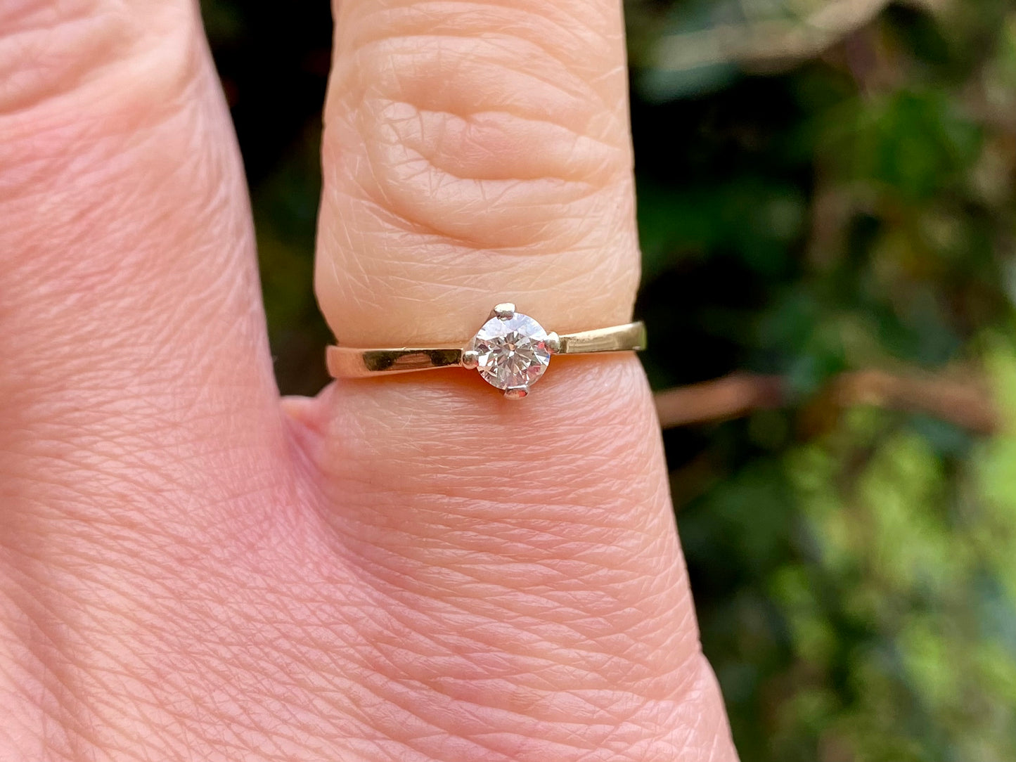9ct Gold 0.20ct Diamond Solitaire Ring