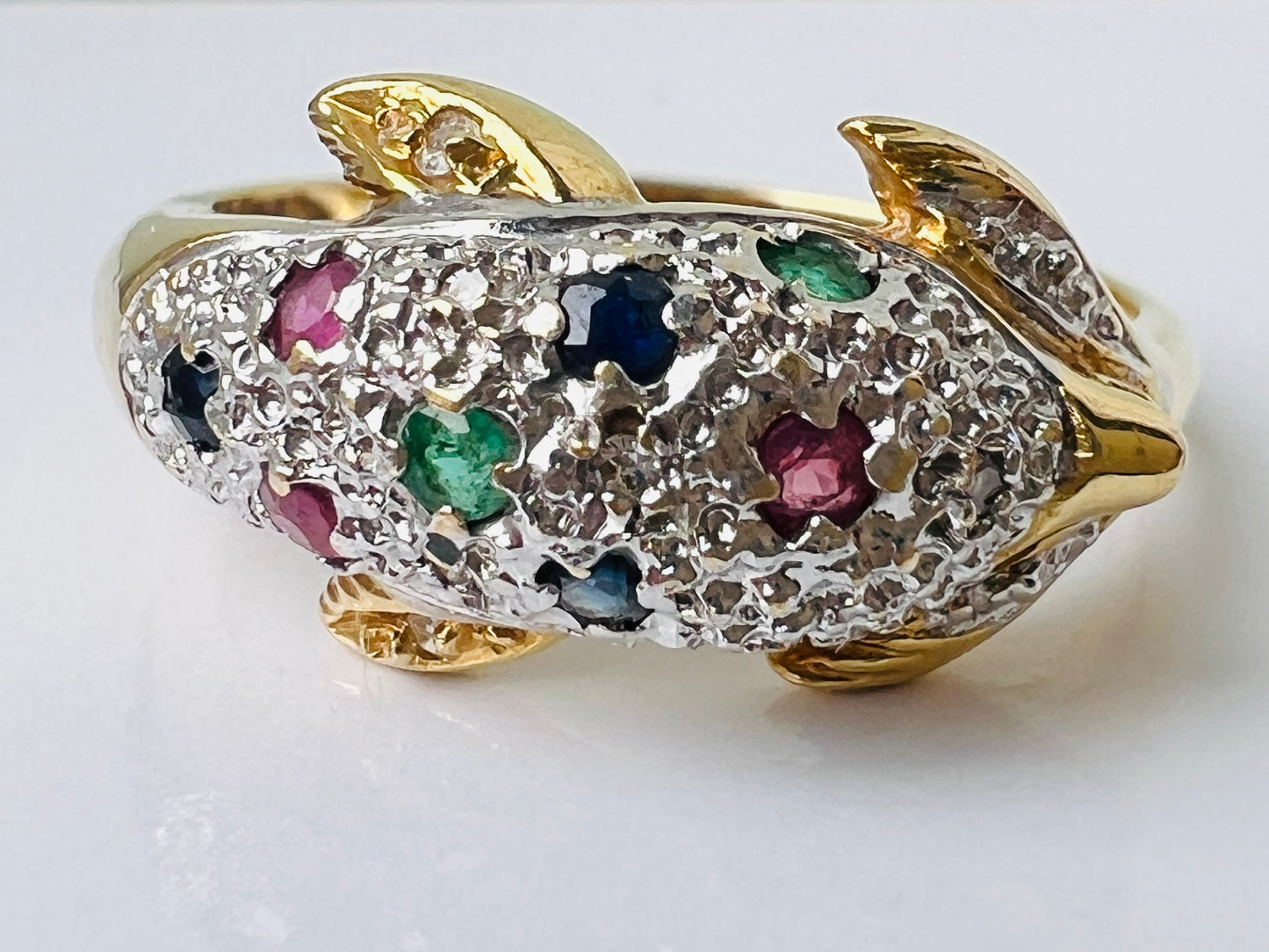 Vintage 18ct Gold Dolphin Ring