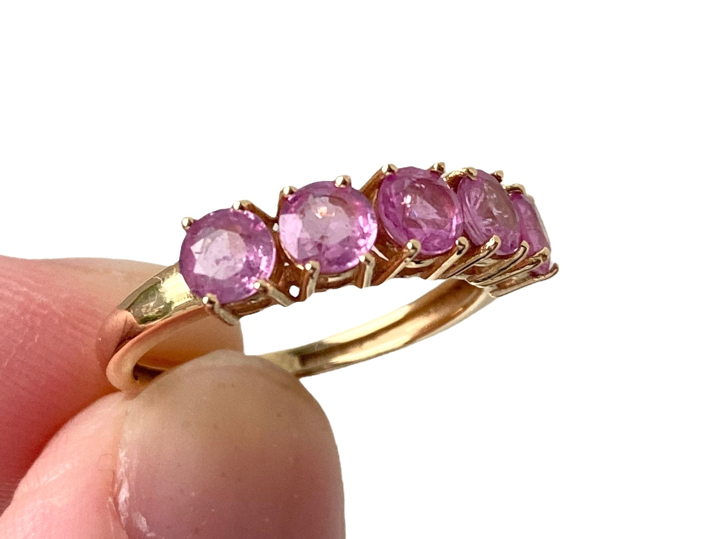 18ct Gold Pink Sapphire Ring