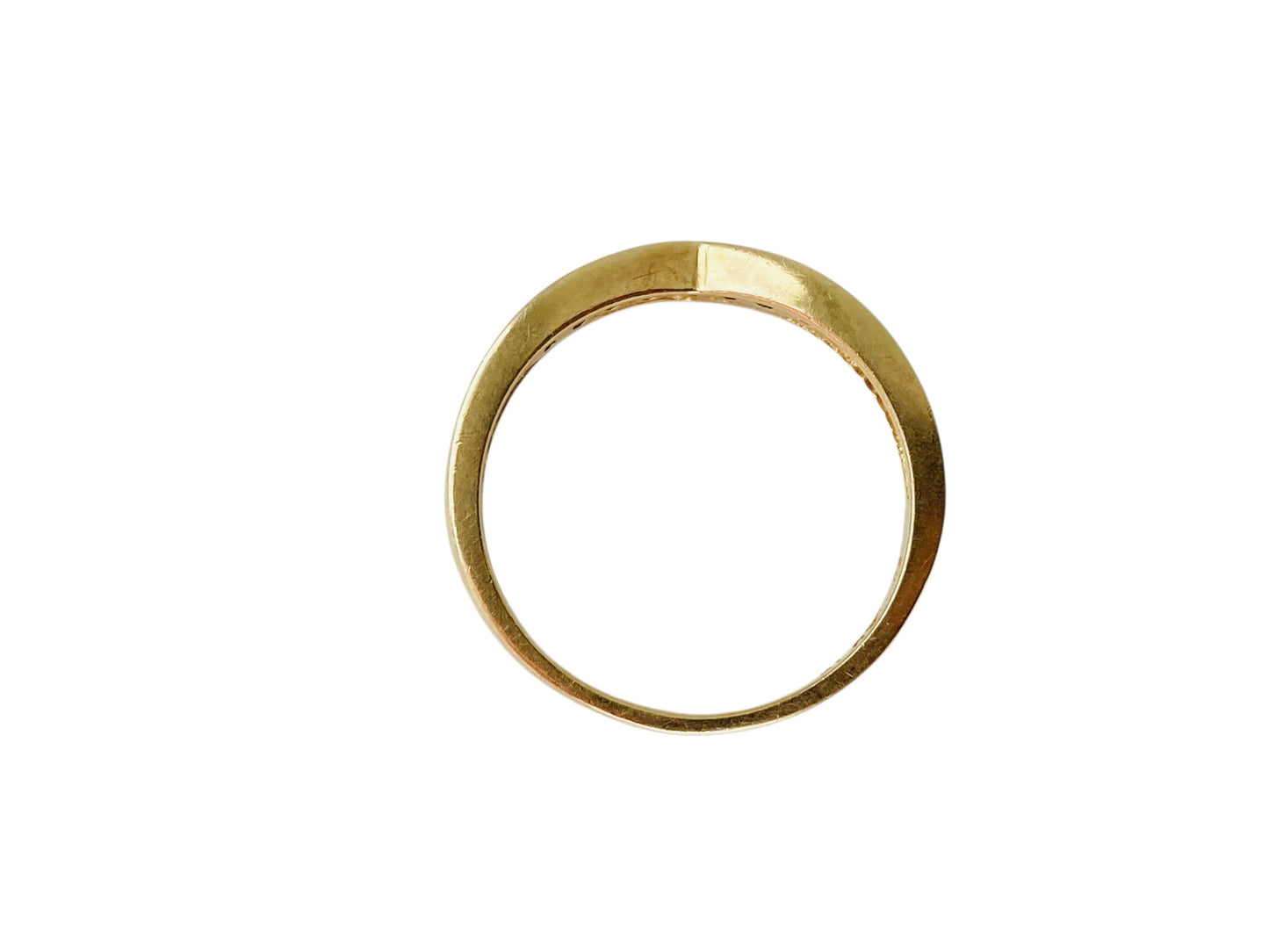9ct Gold Diamond Wishbone Ring
