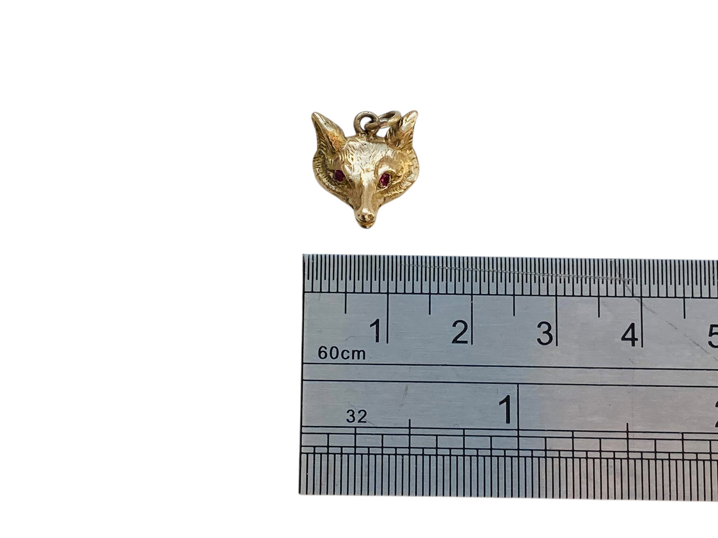 Vintage 9ct Gold Fox Head Pendant or Charm