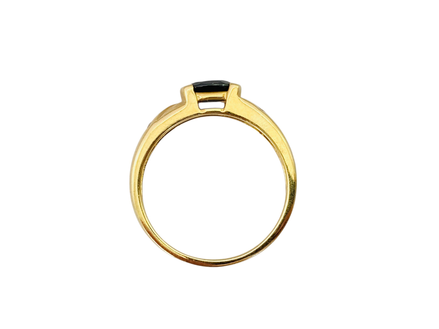 Vintage 9ct Gold Sapphire & Diamond Ring