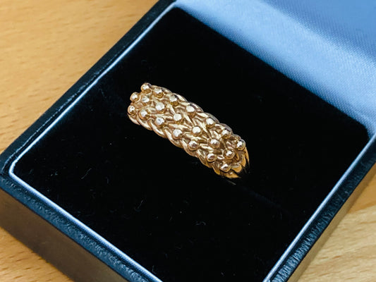 Vintage 9ct Gold Keeper Ring