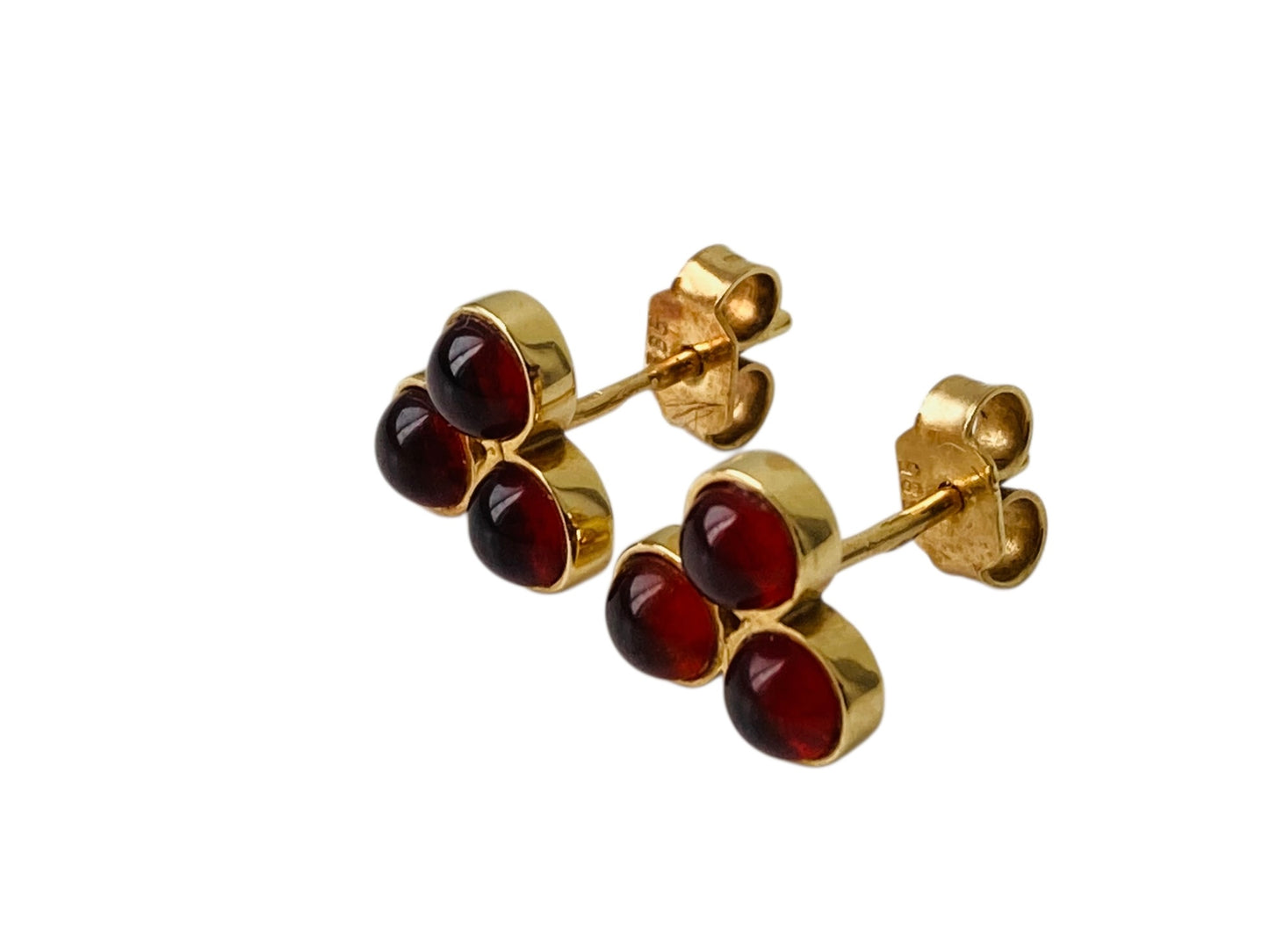 14ct Gold Amber earrings