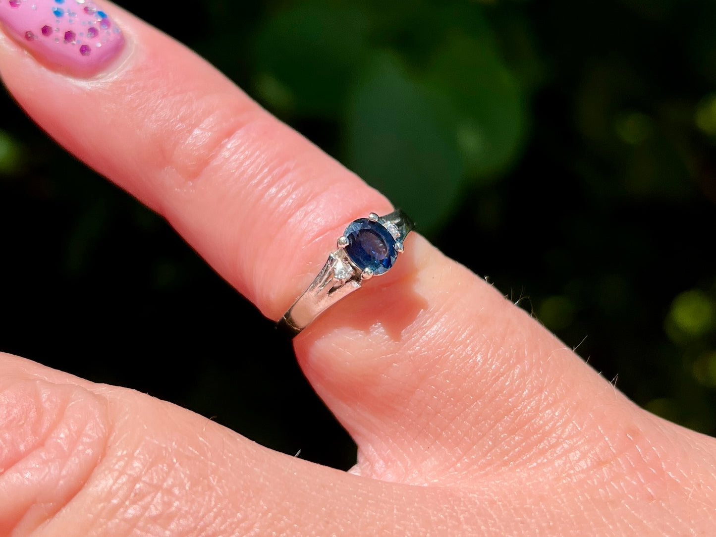 14ct Gold Sapphire & Diamond Ring