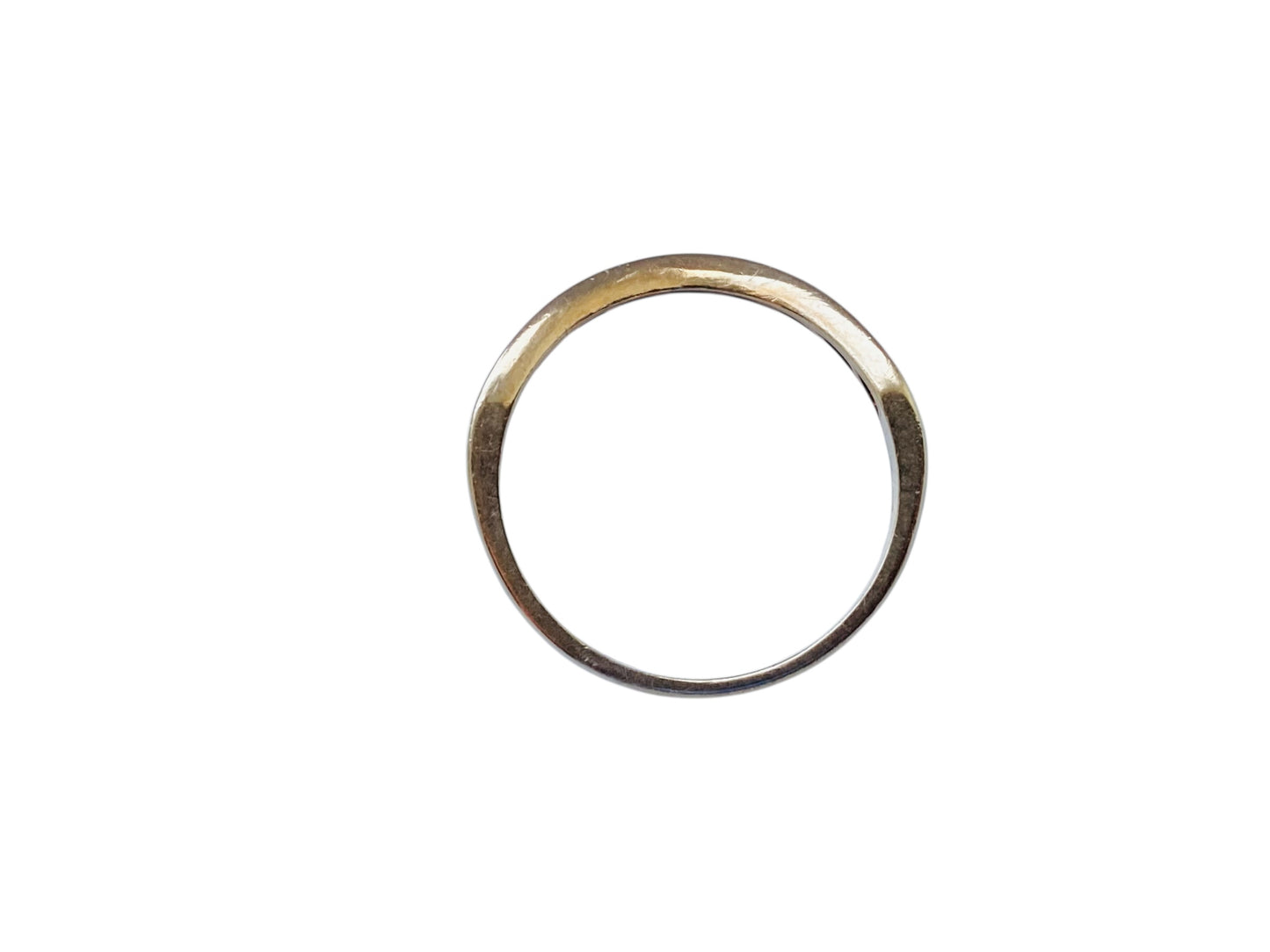 Vintage 9ct Gold Diamond Wishbone Ring